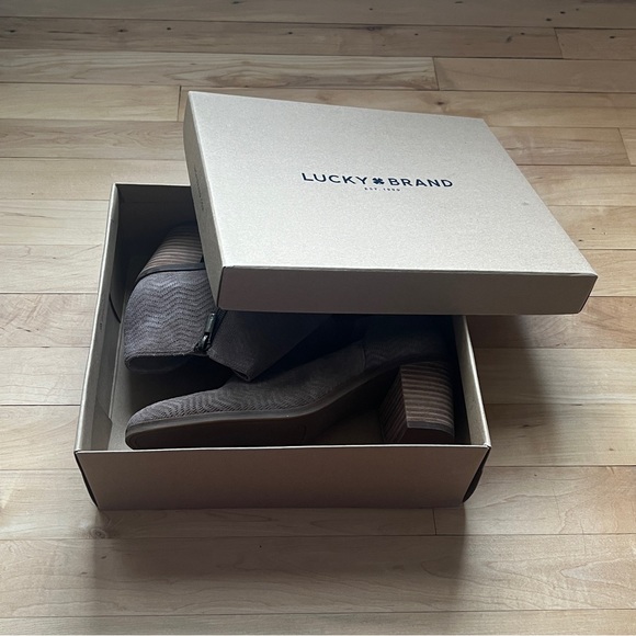 Lucky Brand Suede Ankle Booties - Picture 3 of 14